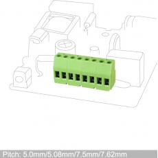 FG129 P:5.0/5.08/7.5/7.62mm_PCB Screw_Terminal Block_Select